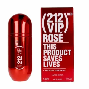 Perfume 212 Vip ROSE Red This Product Saves Lives Para Dama 80ml